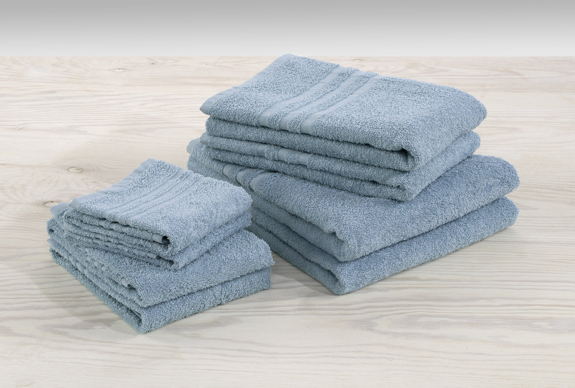 Borganäs Basic Frotté 65x130 cm Mellanblå