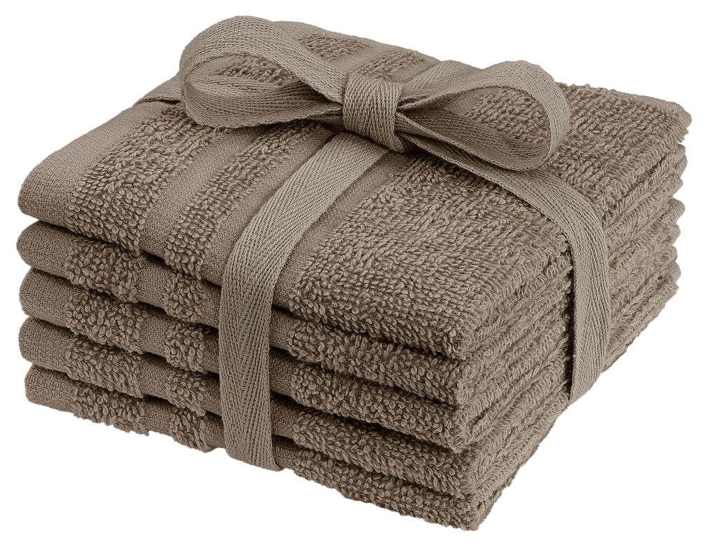 Borganäs Basic Frotté Tvättlappar 25x25 cm Brun