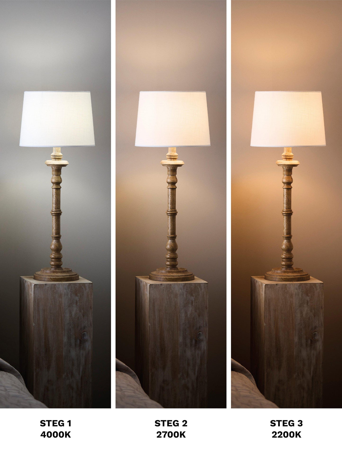 Twilight LED, 3-steg