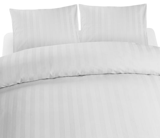 Borganäs 3-Dels Set Satin Vit Dubbel