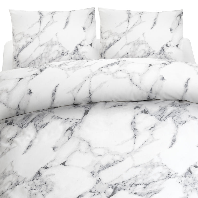 Borganäs 3-Dels Set Marmor Vit Dubbel