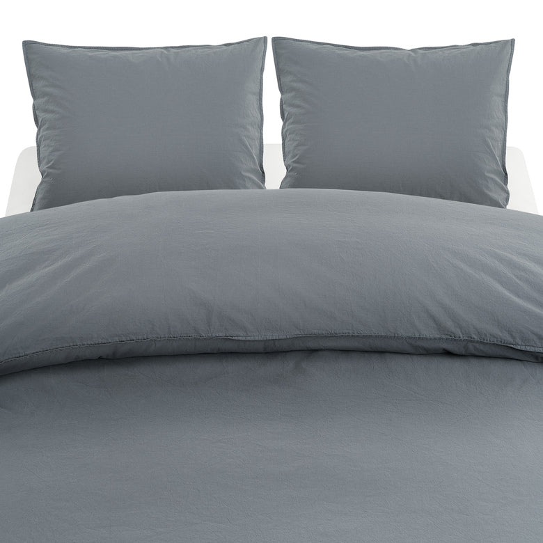 Borganäs 3-Dels Set Percale Midnattblå Dubbel