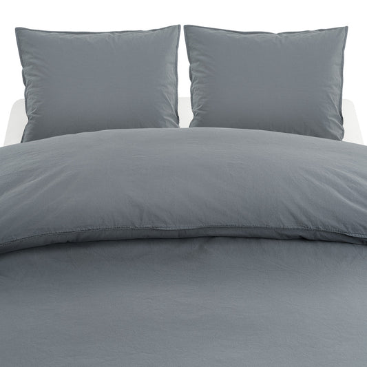 Borganäs 3-Dels Set Percale Midnattblå Dubbel