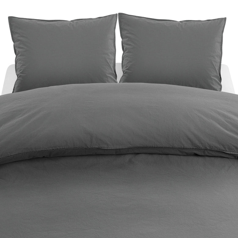 Borganäs 3-Dels Set Percale Grafit Dubbel