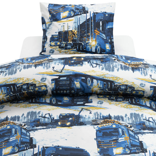 Borganäs 2-Dels Set Lastbilar Marinblå