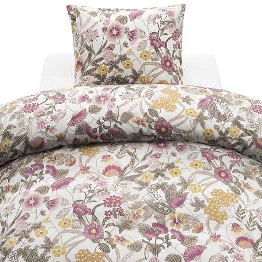 Borganäs 2-Dels Set Blombacken Rosa