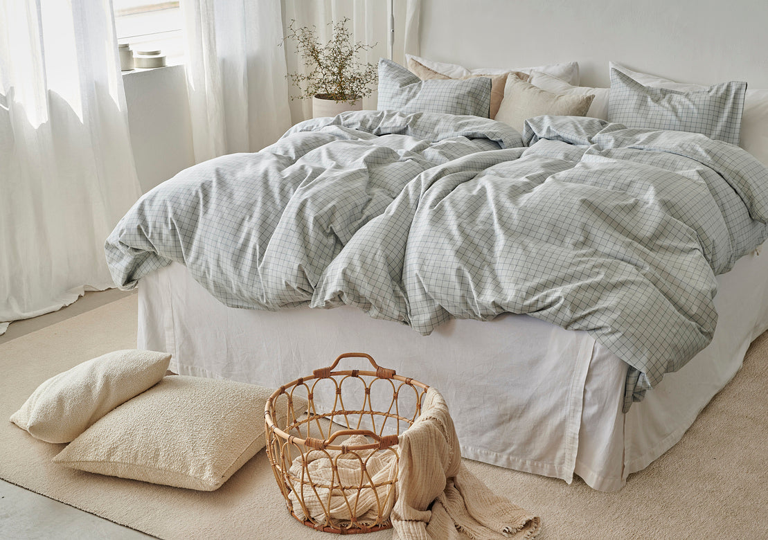 Borganäs 2-Dels Set Birger Flanell Grön