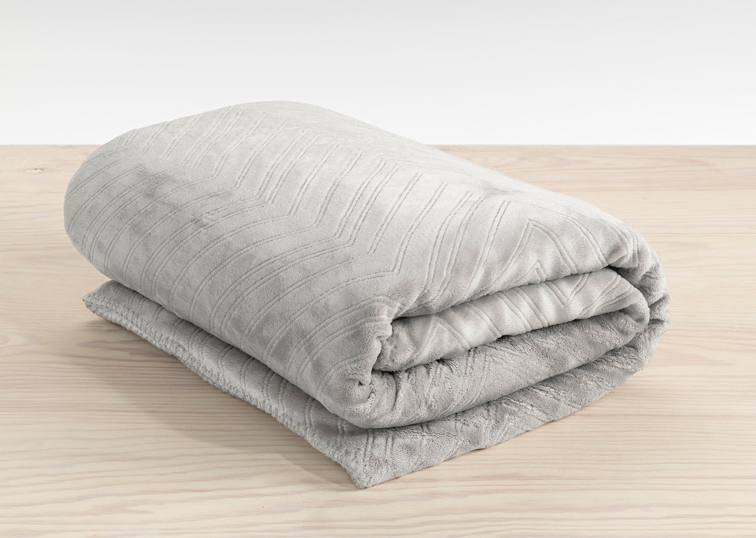 Pläd Sherpa 130x170 cm Grå