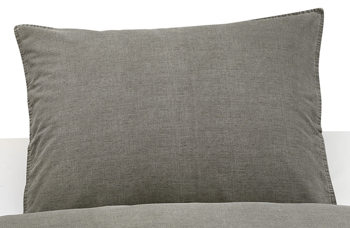 Borganäs Örngott Washed 50x60 cm Grå